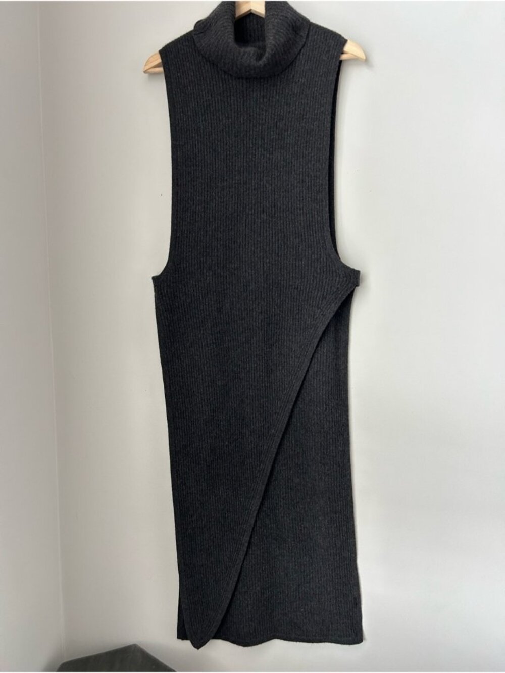 The Skull Cashmere Asymmetrical Turtleneck Tunic